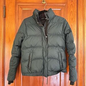 Athleta Dark Green Puffer Jacket